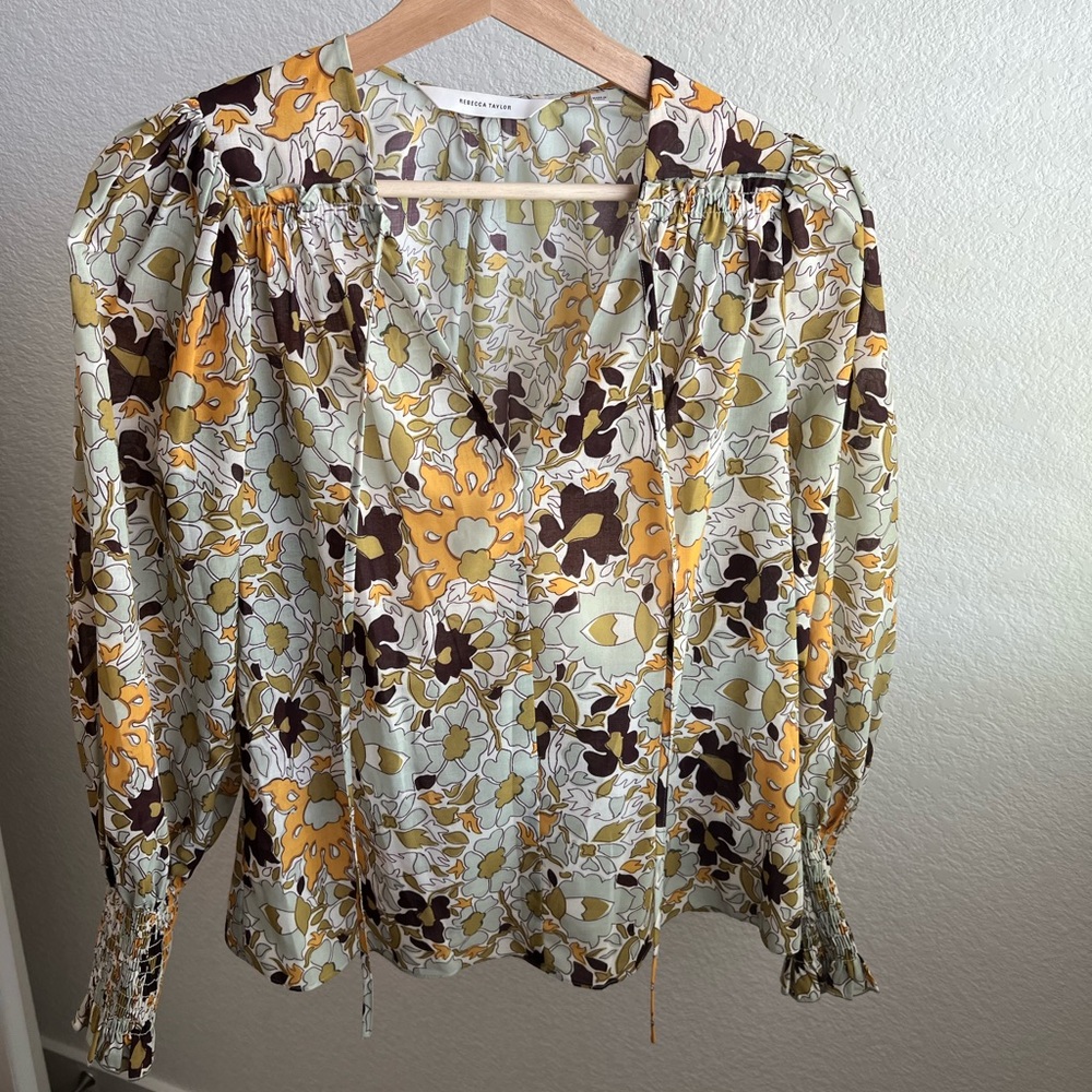 Rebecca Taylor Floral Blouse